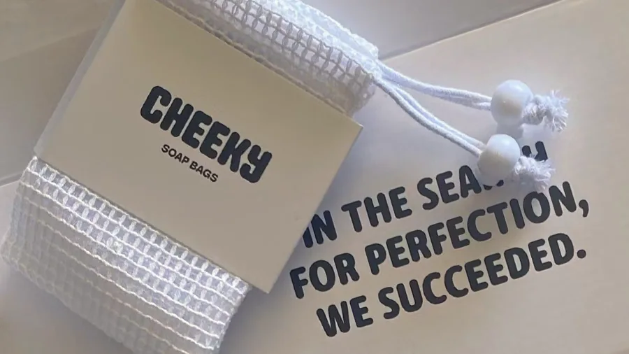 cheeky soap bag