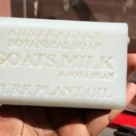 color and texture of australian botanical goat milk soap