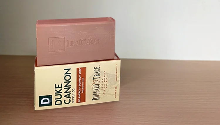 duke cannon bourbon soap size and color