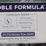 packaging of noble formula zinc pyrithione soap