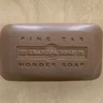 the grandpa soap co pine tar soap color and texture