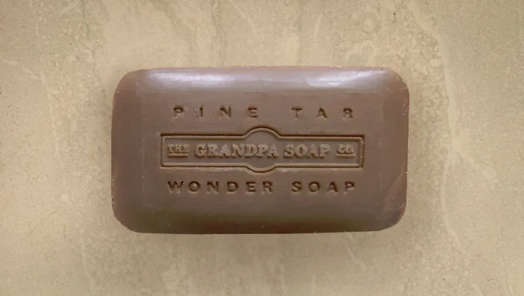 The Grandpa Soap Company Pine Tar Travel Sized Soap All-Natural