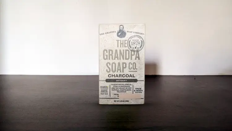 the grandpa soap co. charcoal bar soap